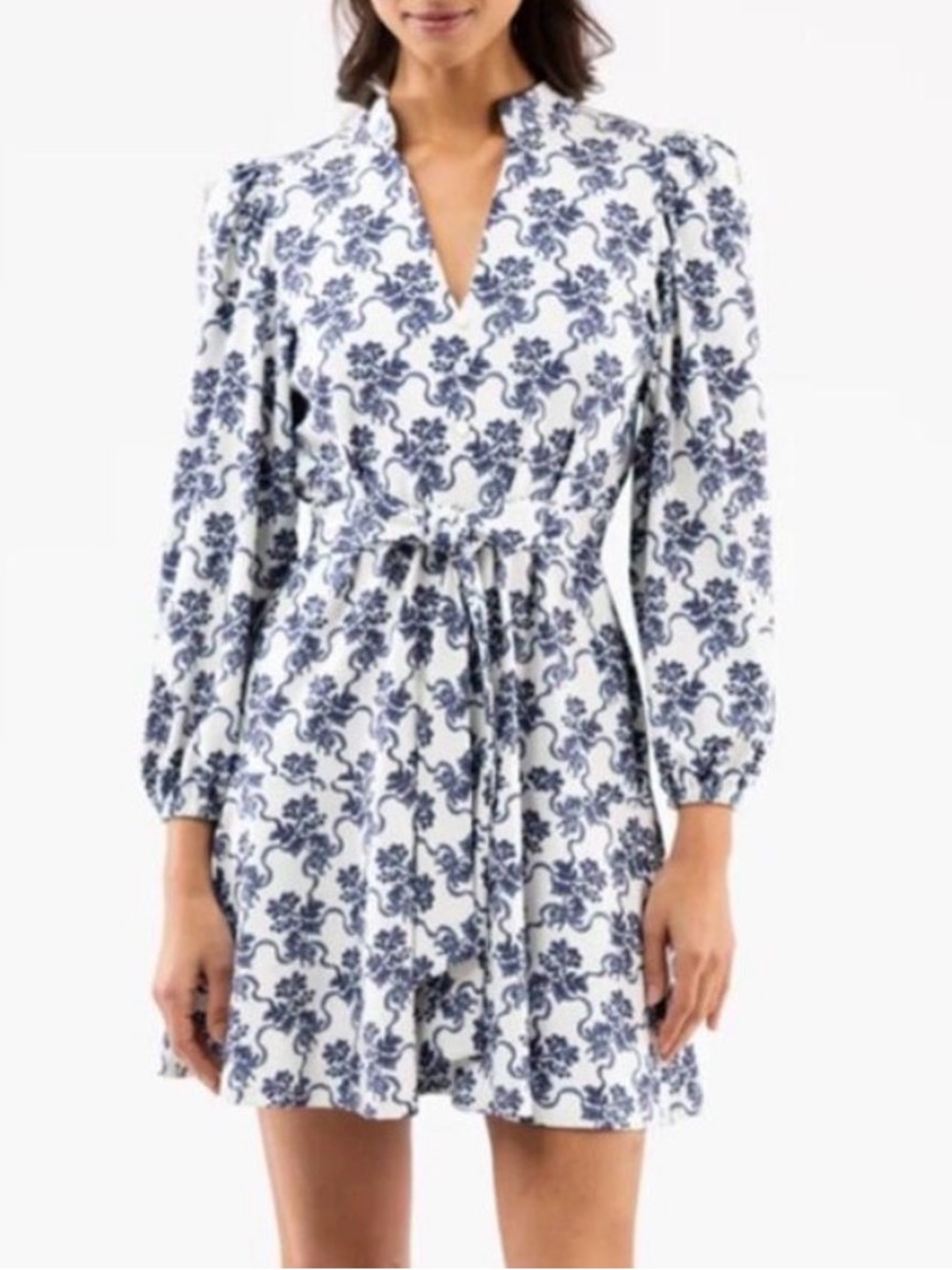 Smith & Quinn Hazel Dress in Ribbon Bouquet Navy